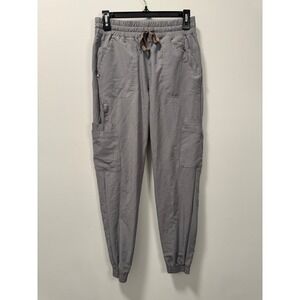 FIGS Charlotte 21 Pocket Slim Scrub Pants Dark Space Gray Women's M/T PO 2158